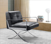 Divani Casa Delano Modern Black Leather Lounge Chair Model VG2T0731-BLK