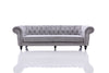 Divani Casa Alexandrina Grey Tufted Velvet Sofa Model VG2T0892-SOFA-GRY