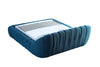 Divani Casa Yolonda Modern Dark Teal Fabric Bed Model VGEV-A127-BED-C-15