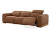 Divani Casa Hagerty Modern Brown Leather Sofa With 2 Power Recliners Model VGKV-KM.6035-BRN