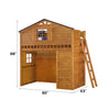ACME Tree House Rustic Oak Twin Loft Bed Model 10160