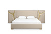 Modrest Aspen Glam Beige Bonded Leather & Gold Ek Bed Model VGVC-BD1801-BG-BED-EK