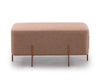 Divani Casa Adler Modern Brown Fabric Ottoman Model VG2T1181B-BRN