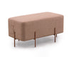Divani Casa Adler Modern Brown Fabric Ottoman Model VG2T1181B-BRN