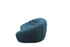 Divani Casa Yolonda Modern Curved Dark Teal Fabric Sofa Model VGEV2126C-SOFA-C-15
