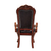 ACME Dresden Synthetic Leather & Cherry Oak Arm Chair (Set-2) Model 12154