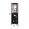 ACME Casey Wenge Wine Cabinet Model 12244