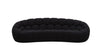 Divani Casa Yolonda Modern Curved Black Fabric Sofa Model VGEV-2126C-SOFA-BLK