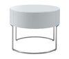 Modern Liv White Lacquer Round NightstandModel VGWCGACG04