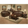 ACME Anondale Espresso Top Grain Leather Match & Cherry Sofa Model 15030