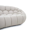 Divani Casa Yolonda Modern Curved Beige Fabric Sofa Set Model VGEV2126C-SET-C-01
