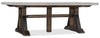 Hooker Furniture Casual Dining Roslyn County Trestle Dining Table w/2 21in leaves Model 1618-75207-DKW