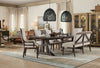 Hooker Furniture Casual Dining Roslyn County Trestle Dining Table w/2 21in leaves Model 1618-75207-DKW