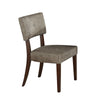 ACME Drake Gray Fabric & Espresso Side Chair (Set-2) Model 16252