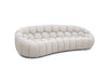 Divani Casa Yolonda Modern Curved Beige Fabric Sofa Set Model VGEV2126C-SET-C-01