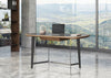 Modrest Girard Modern Walnut & Black Glass Desk Model VGBBMQ2002DK-2