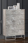 Nova Domus Marbella Italian Modern Grey Marble Chest Model VGACMARBELLA-GRY-CHEST