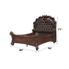 ACME Vendome Synthetic Leather & Cherry Queen Bed Model 22000Q