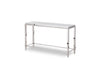 Modrest Agar Modern Glass & Stainless Steel Console Table Model VGHB235X
