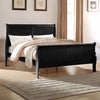 ACME Louis Philippe Black Eastern King Bed Model 23727EK
