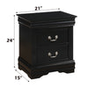 ACME Louis Philippe Black Nightstand Model 23733