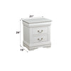 ACME Louis Philippe White Nightstand Model 23833