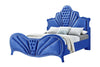 ACME Dante Blue Velvet Eastern King Bed Model 24217EK