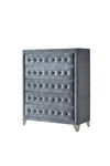 ACME Dante Gray Velvet Chest Model 24236