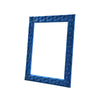 ACME Dante Blue Velvet Accent Floor Mirror Model 24238