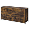 ACME Juvanth Rustic Oak & Black Dresser Model 24265
