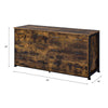ACME Juvanth Rustic Oak & Black Dresser Model 24265