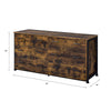 ACME Juvanth Rustic Oak & Black Dresser Model 24265
