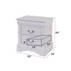 ACME Louis Philippe III White Nightstand Model 24503