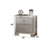 ACME Voeville II Platinum Nightstand Model 24843