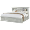 ACME Louis Philippe III Platinum Queen Bed with Storage Model 24920Q