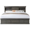 ACME Louis Philippe III Dark Gray Queen Bed with Storage Model 24930Q