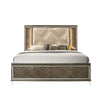 ACME Skylar LED Synthetic Leather & Dark Champagne Queen Bed with Storage & LED Model 25320Q