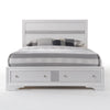 ACME Naima White Eastern King Bed with Storage Model 25767EK