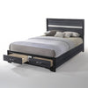 ACME Naima Black Queen Bed with Storage Model 25900Q