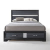 ACME Naima Black Queen Bed with Storage Model 25900Q