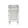 ACME Varian Mirrored & Sliver Nightstand Model 26153