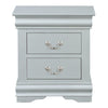 ACME Louis Philippe III Platinum Nightstand Model 26703