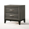 ACME Valdemar Weathered Gray Nightstand Model 27053
