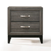 ACME Valdemar Weathered Gray Nightstand Model 27053
