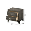 ACME Valdemar Weathered Gray Nightstand Model 27053