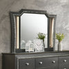 ACME Kaitlyn Metallic Gray Mirror with LED Model 27284