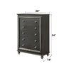 ACME Kaitlyn Metallic Gray Chest Model 27286