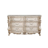 ACME Gorsedd Natural Marble Top & Golden Ivory Dresser Model 27445