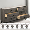 ACME Avantika Engineered Stone & Rustic Gray Oak Dresser Model 27675
