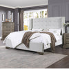ACME Artesia Tan Fabric & Salvaged Natural Queen Bed Model 27700Q